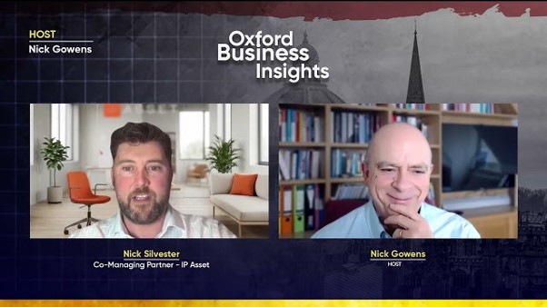 Nick Silvester, IP Asset director, discussing IP strategy on the Oxford Business Insights Podcast